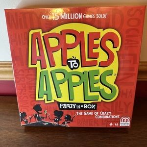 Mattel Apples to Apples Party in a Box Card Game for Family & Friends - NEW